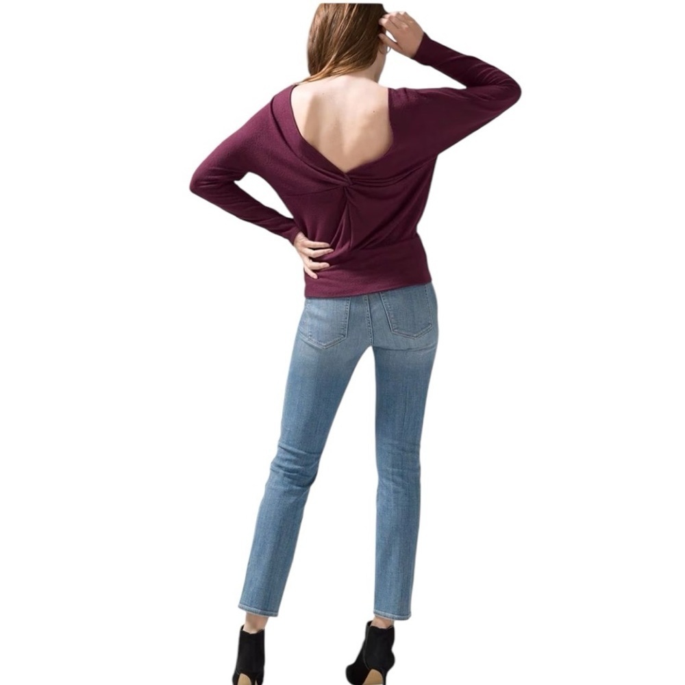 White House Black Market Teal Scoop Neck Sweater - Picture 5 of 13